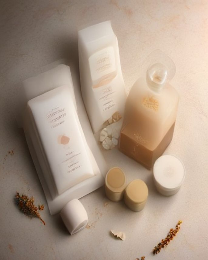 A flat lay of the debut Kbeauty Mask collection on warm marble